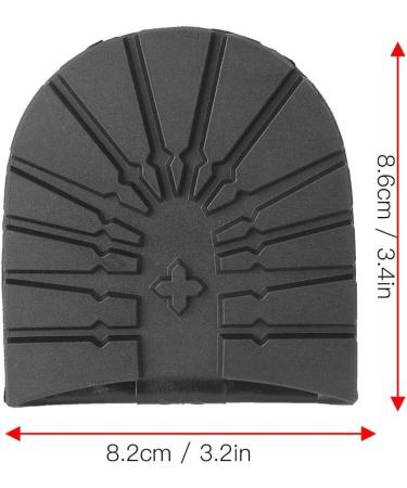 Anti-Slip Flexible Shoe Repair - Soft Rubber Sole Replacement for Leather & Sports Shoes (Black Heel) - International Shipping Available - Buy Online on GoSupps.com