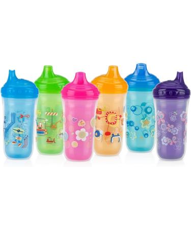 Nuby No-Spill Insulated Hard Spout 9 oz Cup  Colors/Prints May Vary 2 Count (Pack of 1) - Buy Online on GoSupps.com