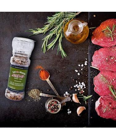 MARAS GOURMET | Sel de Maras | Sel rose du P rou aux pices aromatiques - Saveur unique et cueillette la main | Non raffin | 100g (Moulin rechargeable) - Buy Online on GoSupps.com