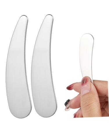 PAMINGONO 2pcs Cosmetic Spatula Cosmetics Spatula Skincare Spatula Makeup Spatula Mask Spoon Stainless Steel