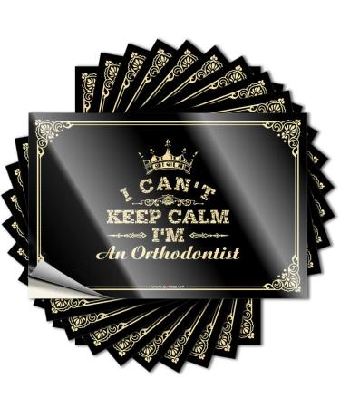 gaeruite Inappropriate Stickers I Can't Keep Calm I'm an Orthodontist Stickers Tool Decal Warning Signs for Bedroom (Color : Colour Size : 8X12CM)