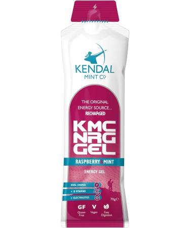KMC NRG GEL Refreshing Raspberry Mint Energy Gel 27g | Dual Carb +Electrolytes B Vitamins | Informed Sport Certified | Vegan Gluten Free (6x70g) - Buy Online on GoSupps.com