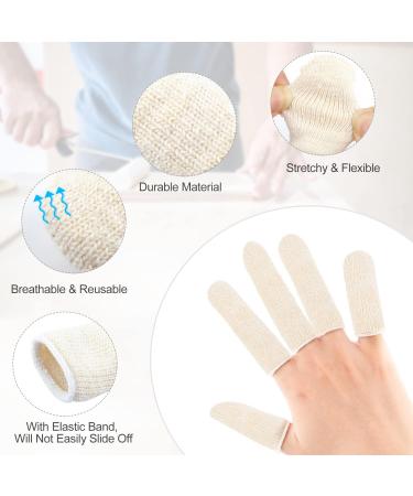 Buy 60 Pieces Reusable Cotton Finger Cots - Durable Thumb Protectors for Kitchen Garden & Sculpture Work - 3 Inch & 2 Inch - Buy Online on GoSupps.com