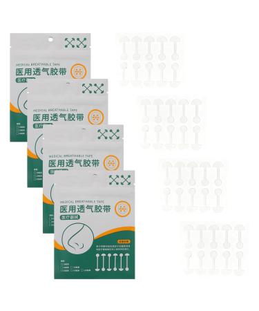 SAFIGLE Patchs Nasaux Auto-adh sifs Transparents 200 Pcs Correcteurs et Remodelage du Nez Souples Bandes lastiques Confortables pour Affiner les Ailes du Nez Usage Quotidien