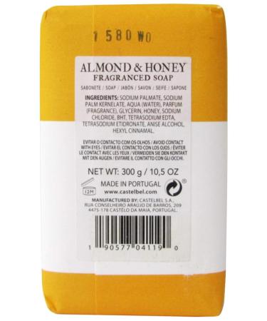 Castelbel Porto Almond & Honey Soap Bar - Triple-Milled 10.5 oz | Premium Portuguese Fragrance for Luxurious Skin Care - Buy Online on GoSupps.com