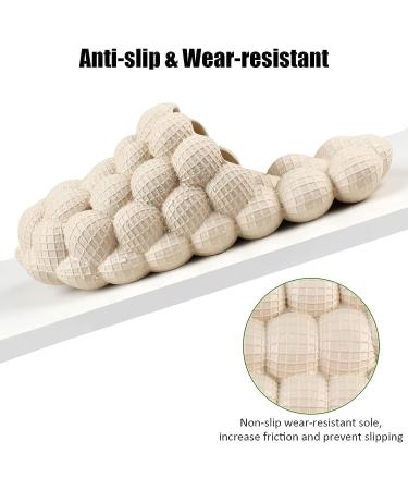 Unisex Non-Slip Massage Bubble Slides - Stress Relief Spa Slippers for Home and Shower - Buy Online on GoSupps.com