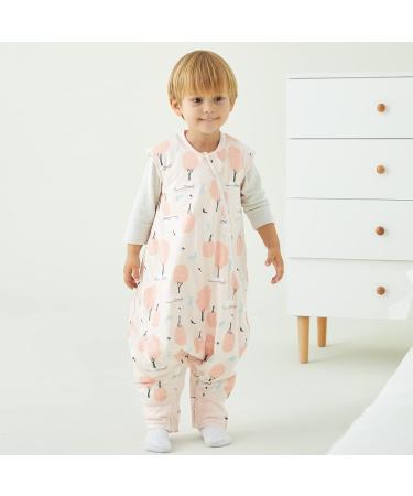 Duomiaomiao Winter Sleeping Bag with Legs 2.5 Tog - Baby Toddler Wearable Blanket for Unisex Girls Boys 95cm - Pink Forest Design - Buy Online on GoSupps.com