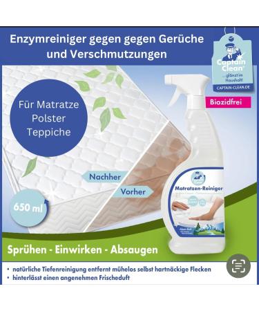 Buy Captain Clean Enzyme Cleaner Cat Urine & Odor Remover for Mattresses & Upholstery | Alpine Scent Powerful Dirt & Smell Eliminator - Buy Online on GoSupps.com