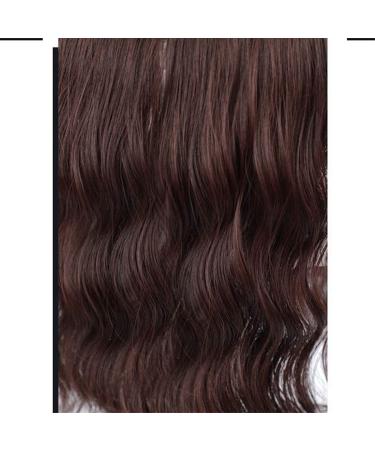 Wave-Shaped Hair Tips with Bangs - 18 Dark Brown Clip-In Synthetic Hair Extensions for Thinner Hair - Buy Online on GoSupps.com
