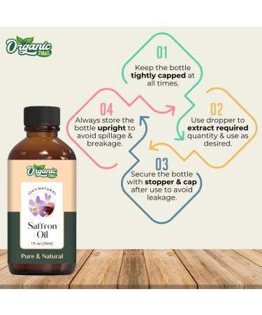 Buy Pure Saffron Oil | Natural Essential Oil for Aroma Diffusers Skincare & Haircare - 30ml - International Shipping Available - Buy Online on GoSupps.com