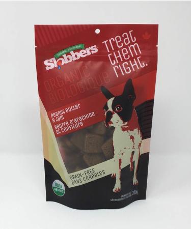 Slobbers Organic Dog Treats - Peanut Butter and Jam - 200g