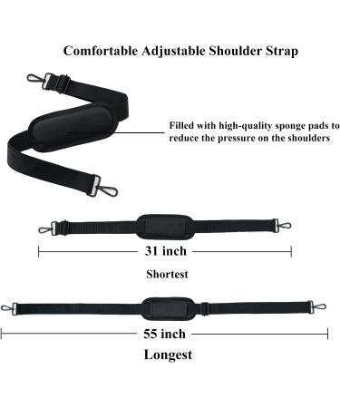 Eage Art Portfolio Case 34 x 43 inches  Waterproof Nylon Artist Carrying Bag with Soft-sided Shoulder Straps  Black Large Art Storage Folder for Artwork Organization 0003 34x43 Inch - Buy Online on GoSupps.com
