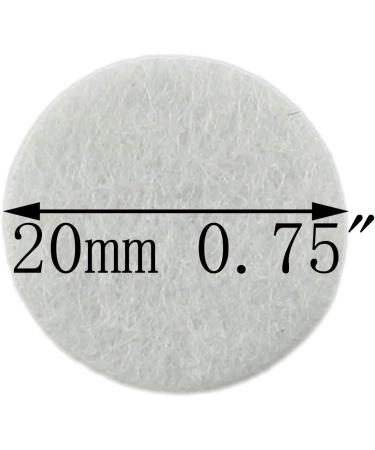 200PCS 3/4 Inch White Felt Circle Appliques for Sewing and Crafts - Buy Online on GoSupps.com