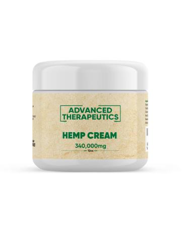 HEMPERATURE Advanced Therapeutics 340 000 MG Hemp Cream 12 Ounce Jar 3 X More Muscle Cream For Joints Than Competitors. Heats Up quick and Provides 24 Hour Duration