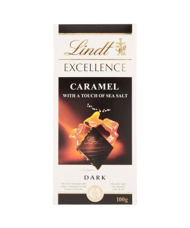 Lindt Excellence Dark Chocolate - Caramel & Sea Salt (100g)