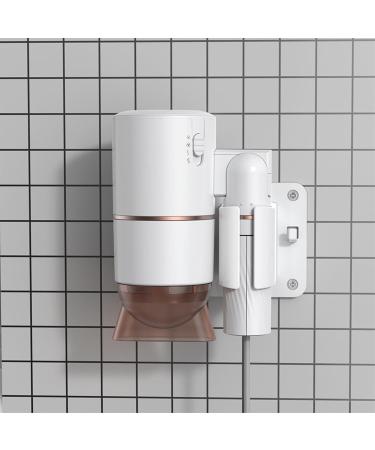 1000W Foldable Hair Dryer Negative Ionic Compact Desktop Dryer with 3 Gears ABS Material Ivory White Golden with Bracket Triangle Support (US Plug 110V) - Buy Online on GoSupps.com