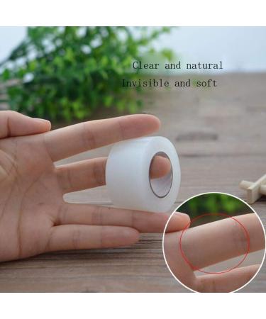 1 Roll(26ft) Clear Plastic Cuttable Invisible Natural Self-Adhesive Makeup Fold Eyelid Tape Stickers Instant Eye Lift Strips With Scissor Big Eye Decoration for Hooded Droopy Uneven Mono-eyelids - Buy Online on GoSupps.com