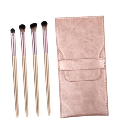 Baluue 1 4pcs Eye Makeup Brushes Eye Makeup Brush Kit Blush Makeup Brush Cosmetic Tool Plastic Pink medium Pink