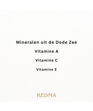 Kedma AntiAgeing Mineral Serum Moisturising and Revitalising for the Skin with Dead Sea Minerals Vitamin A C E for a Radiant Complexion 30 ml - Buy Online on GoSupps.com
