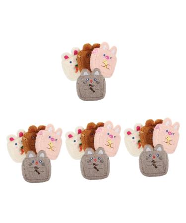 Healeeved 16 Stk aunt towel bag Small lipstick bag New year gift wallet make -up holder multifunctional small bag small period pocket plush tag bag mini girls