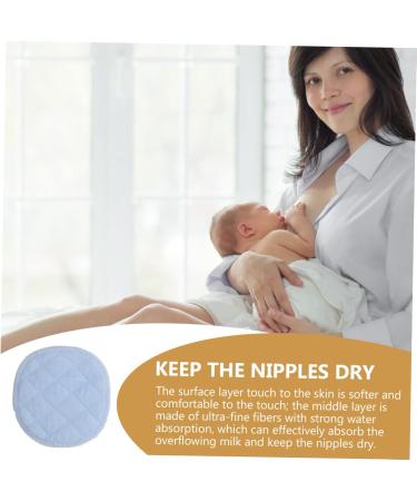 30 Washable Absorbent Breast Pads - Cotton Nursing Discs for Baby Milk Spill Protection - Buy Online on GoSupps.com