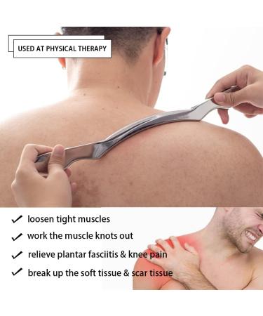 Allshow Gua Sha Scraping Massage Tool | IASTM Long Bar for Large Muscles | Soft Tissue Mobilization Tool - 34.3 cm - Buy Online on GoSupps.com