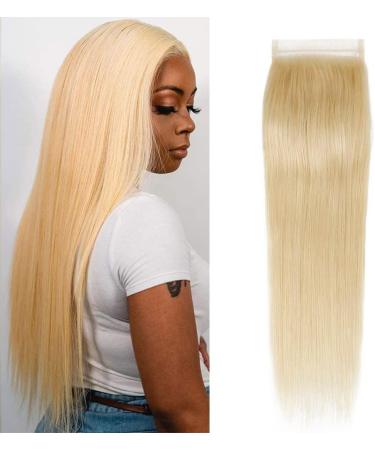 613 Closure 4X4 Lace Closure Brazilian Virgin Human Hair Straight Closure Blonde Closure Free Part 613 4X4 Closure Unprocessed Human Hair Closure 12 inch 12 inch-613 closure - Buy Online on GoSupps.com