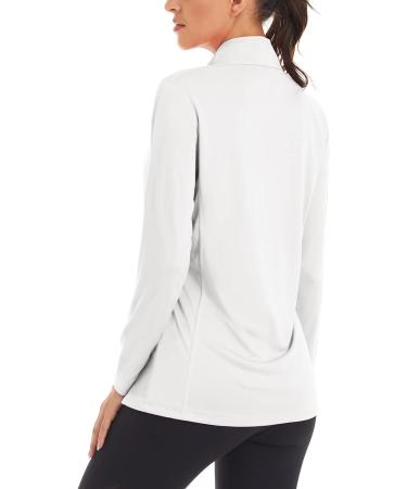 TACVASEN Women's UPF 50+ Long Sleeve Hiking Shirt - Lightweight, Quick Dry, Sun Protection - White, XL - Buy Online on GoSupps.com