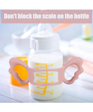 3 Pieces Baby Silicone Bottle Handles - Wide Neck Feeding Handle Set for Easy Grip - Lightweight and Portable - Perfect for Baby Shower Gift (Pink/Green/Blue) - Buy Online on GoSupps.com