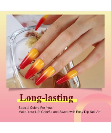 28g/Box Red and Beige Temperature Color Change Dip Powder Nails Dipping Nails Long-lasting Nails No UV Light Needed (No.10) Dip - W-No.10 - UKA - Buy Online on GoSupps.com