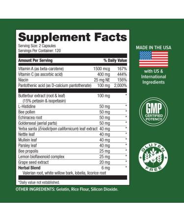 Hi-Health AL-10 Seasonal Relief Immune Booster - 240 Capsules | Non-Drowsy & Natural - Buy Online on GoSupps.com