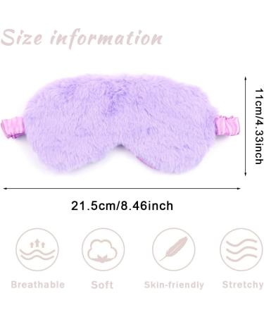 Plush Eye Mask Set - Soft Sleeping Blindfold for Girls, Women, Kids - 5 Pieces Fluffy Eye Covers - Perfect for Birthday Party Favors - Buy Online on GoSupps.com