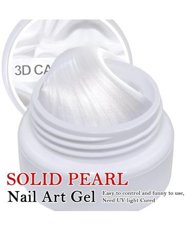 Nail Sculpting Gel - 3D Nail Gel 5g | Non-Sticky Pearlescent Manicure Treatment for Beginners and Wedding Events - Buy Online on GoSupps.com