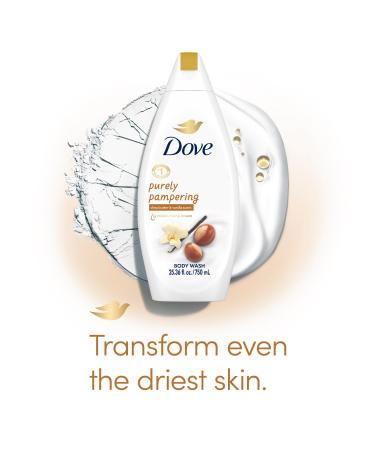 Dove Body Wash 6-Pack Purely Pampering Shea Butter & Warm Vanilla for Softer Smoother Skin 25.4 Oz Ea Vanilla 22 Ounce (Pack of 6) - Buy Online on GoSupps.com