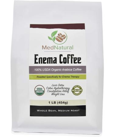 MedNatural Organic Enema Coffee - USDA Certified for Liver Detox, Colon Hydrotherapy, Gerson Therapy & Weight Loss - 1 lb - Buy Online on GoSupps.com