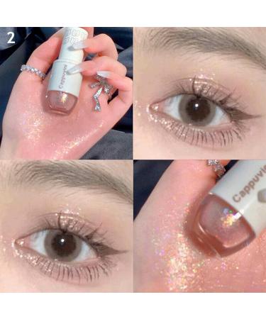 Starry Bear Bowling Liquid Eye Shadow | Sparkly Bowling Eyeshadow - 0.05oz Face Makeup Student Mermaid Pearl Tears Watery Texture Shiny Eyeshadow - Buy Online on GoSupps.com