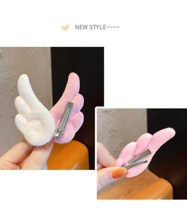 AJTUTUS Girls Hair Clips Lovely Barrettes with Solid Color Shape Hairpin Cloth Hair Clips Cute Hairpins for Child - Buy Online on GoSupps.com