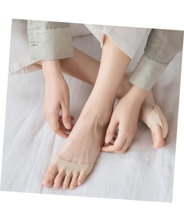 Buy Cabilock 4 Pairs Split Toe Socks Cotton Forefoot Pads for Women Chunky Heel Comfort 10x10CM International Shipping Available - Buy Online on GoSupps.com