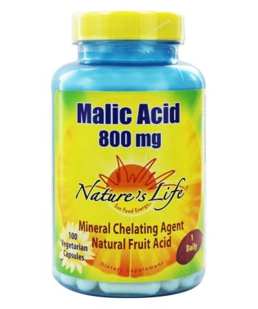 Nature's Life Malic Acid Veg Cap 800mg 100ct