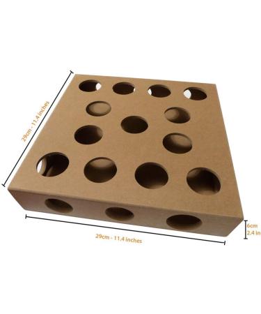 Unique Design - Interactive Indoor Cat Toy Puzzle Box As Seen on Channel 5 s The Secret Life of Kittens - Four Cat Toys Included 3 Balls and a Mouse Best Gift for any Cat Kitten or Their Owner! - Buy Online on GoSupps.com