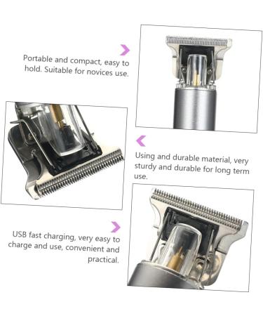 FRCOLOR Husband 1 Set Special Carving Clippers Hubby Husband Electric Push Shears Oil Head Clipper Man Electric Leg Electric Men Trimmer USB Clipper Portapotty 14.7X2.4X2.4cm Silver - Buy Online on GoSupps.com