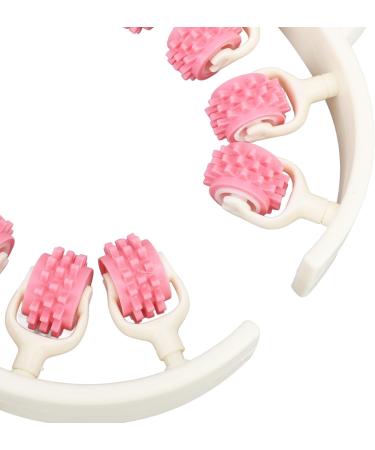 AONYAYBM Round Pink Massage Scooter for Legs | Portable Multi-Purpose Muscle Roller | Innovative Leg Massage Device for Sports & Relief - Buy Online on GoSupps.com