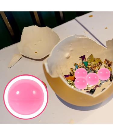Alipis 50 Pieces Round Pink Capsules - 4cm Empty Lottery Bingo Marking Balls for Party Gifts - Buy Online on GoSupps.com
