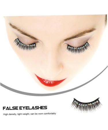 BIUDECO Long Fake Lash 10 Pairs lash clusters gems eyelash performance eyelash decorate make up natural false eyelashes extend dense fiber hard stem Hardcore false eyelashes magnetic - Buy Online on GoSupps.com
