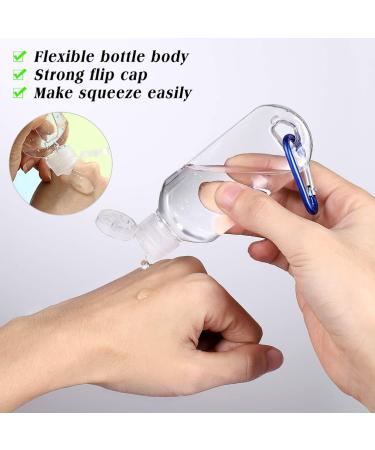 Buy Cabilock 50ml Refillable Travel Containers - 10 Portable Plastic Bottles with Hooks for International Shipping - Buy Online on GoSupps.com