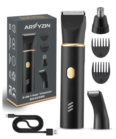 Electric bikini trimmer for women body hair trimmers bikini legs pubic hair bikini trimmer for women ceramic blades IPX7 washable head wet and dry use black