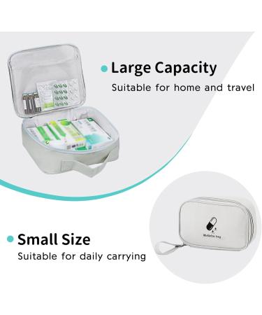 Junundjing 2-Piece Medication Bag Set | Large & Small Travel Pharmacy Bag | Waterproof First Aid Kit | Ideal for Outdoor Adventures - Buy Online on GoSupps.com