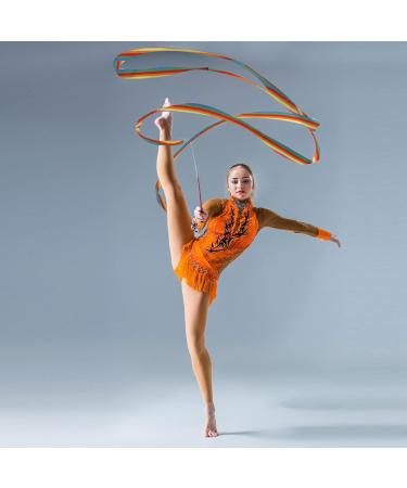 Dance Ribbons Streamers Set - 6pcs Twirling Ribbons for Gymnastics & Rhythmic Dance - Buy Online on GoSupps.com