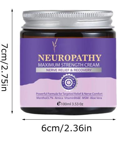 Neuropathy Cream mild skin butter natural muscle massage cream soothing body care balm quick relief cream to relieve nerve pain for feet hands shoulders neck - Buy Online on GoSupps.com