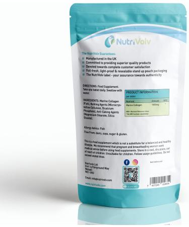 Marine Collagen 1000mg Tablets - Anti-Ageing for Skin, Tissue, Joints, Bones - 30 Count - Buy Online on GoSupps.com